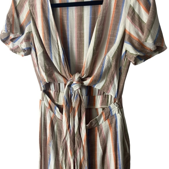 Show Me Your Mumu Val Striped Jumpsuit Shoreburt - Picture 7 of 12